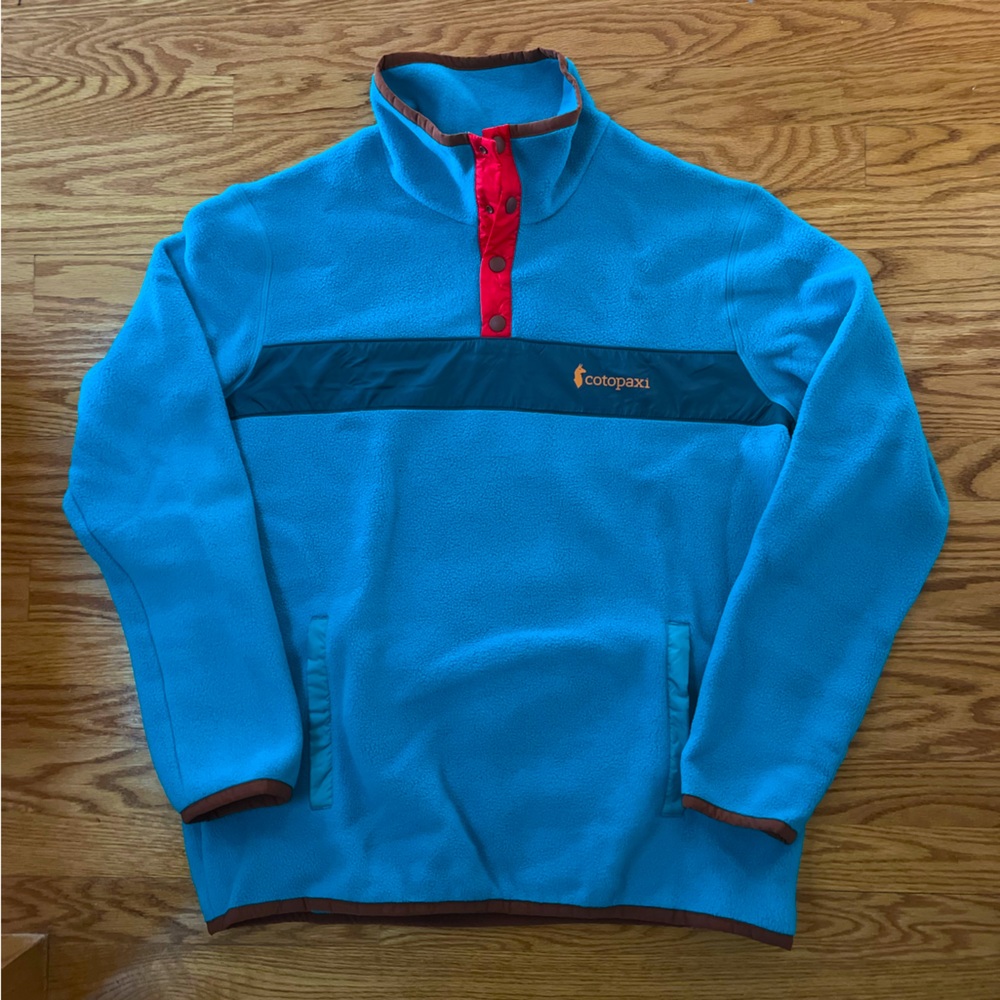 Turquoise and Orange Cotopaxi Fleece sweater size - L